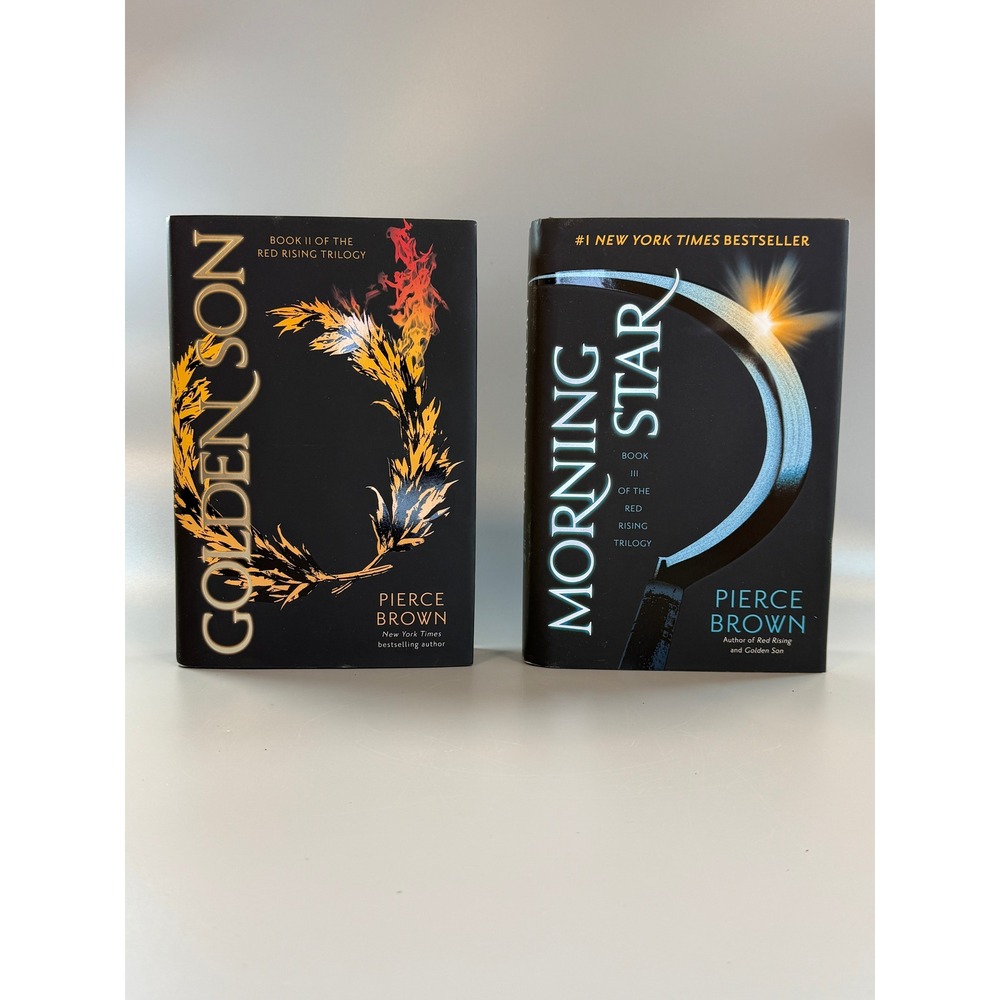 Pierce Brown Red Rising Series Hardcover Lot Golden Son & Morning Star Used - Picture 2 of 6